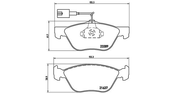 MAGNETI MARELLI Комплект тормозных колодок, дисковый тормоз 363700423077